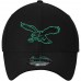 Men's Philadelphia Eagles New Era Black Historic Logo Tone Tech Three 39THIRTY Flex Hat 3065720